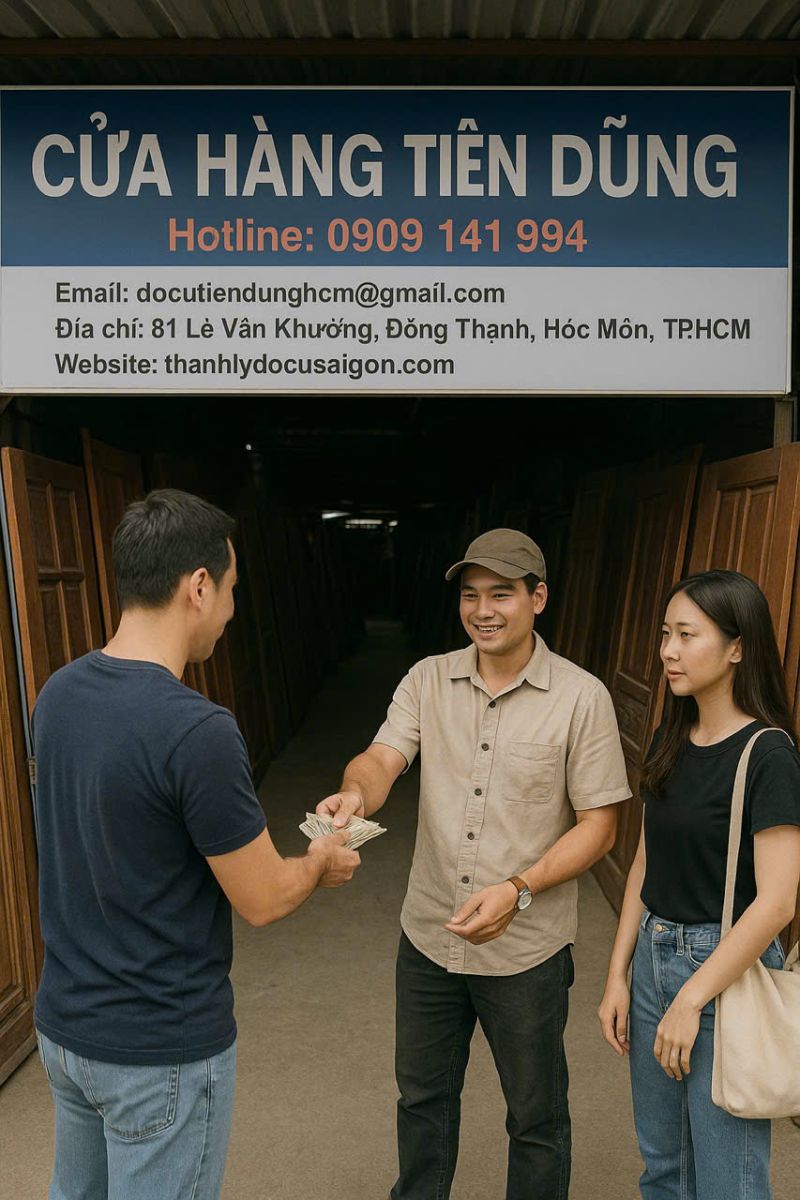 Khách chốt đơn mua hàng 